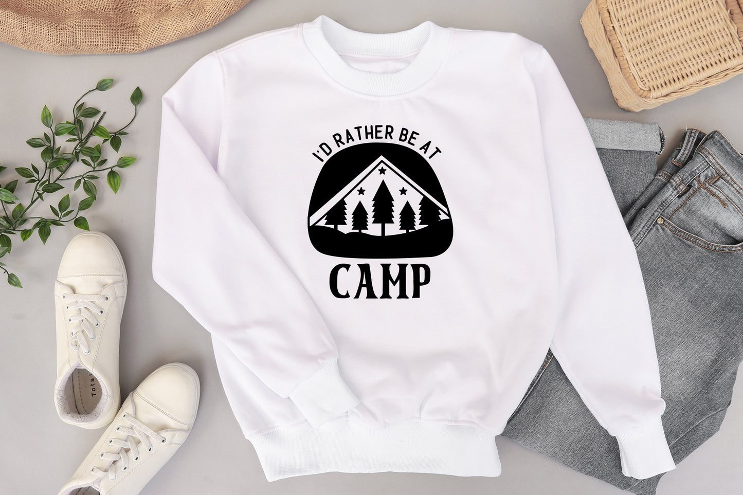 Free Outdoor Life SVG - I'd Rather Be At Camp