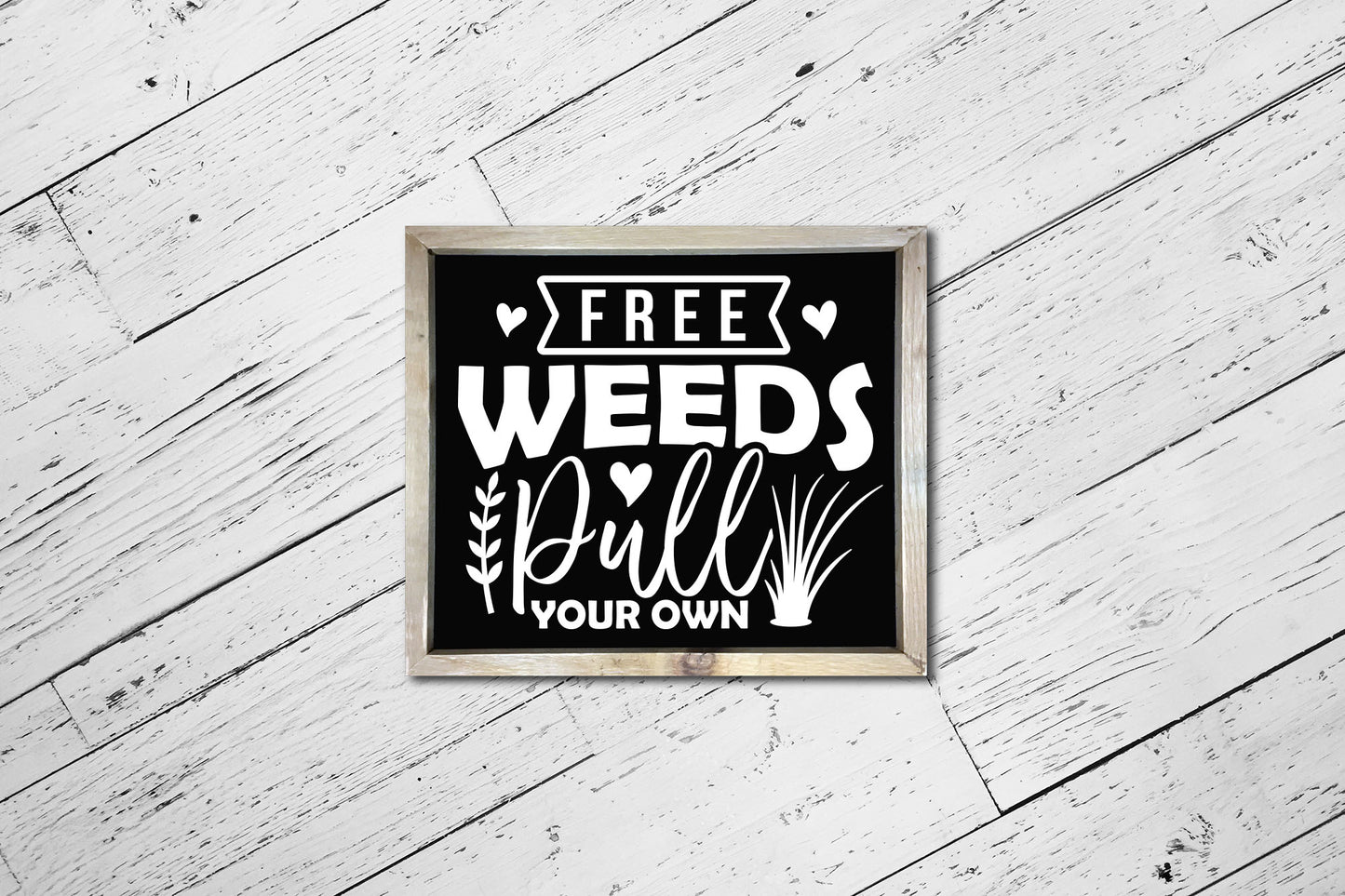 Free Weeds Pull You Own, Gardening SVG Design