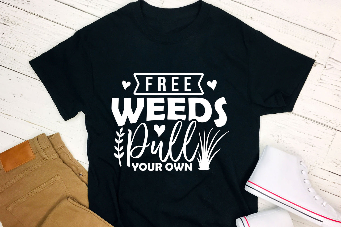 Free Weeds Pull You Own, Gardening SVG Design
