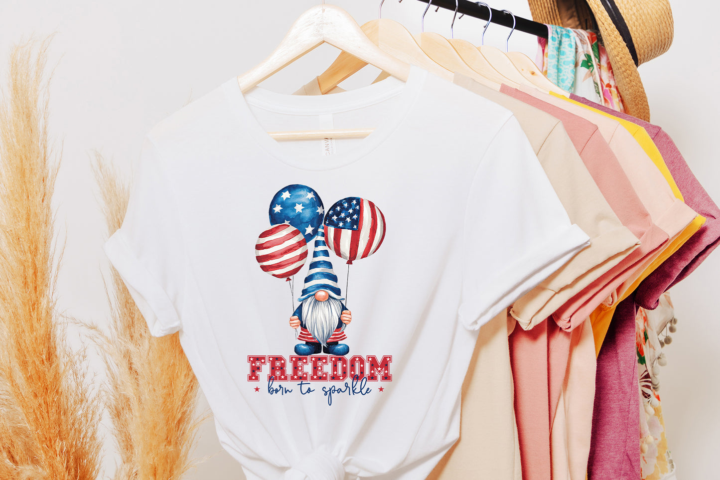 Freedom Born to Sparkle, Gnome 4th of July Sublimation