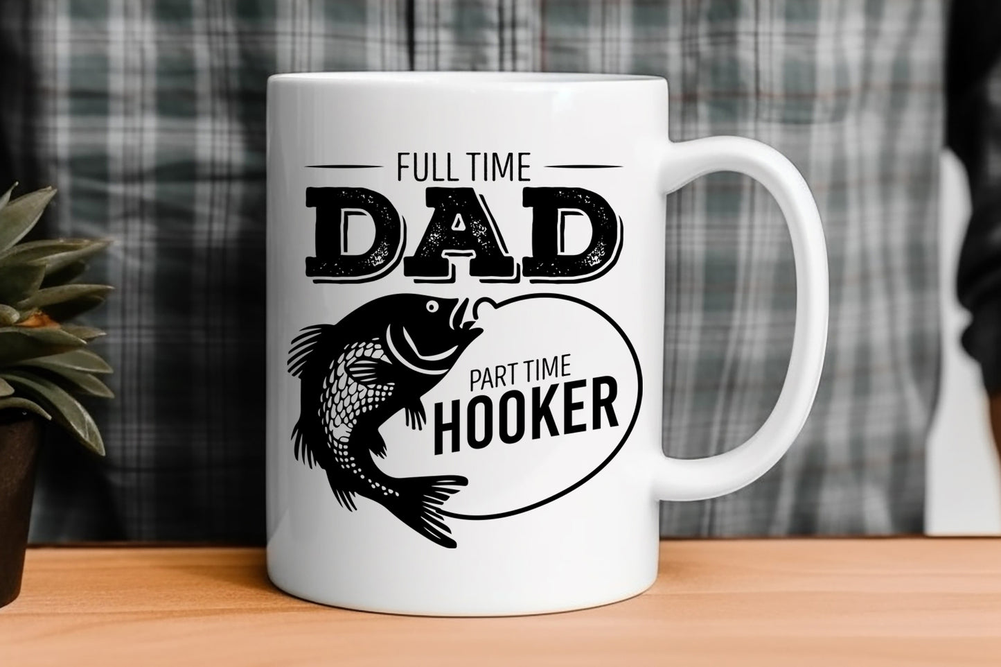 Full Time Dad Part Time Hooker, Fathers Day Fishing SVG