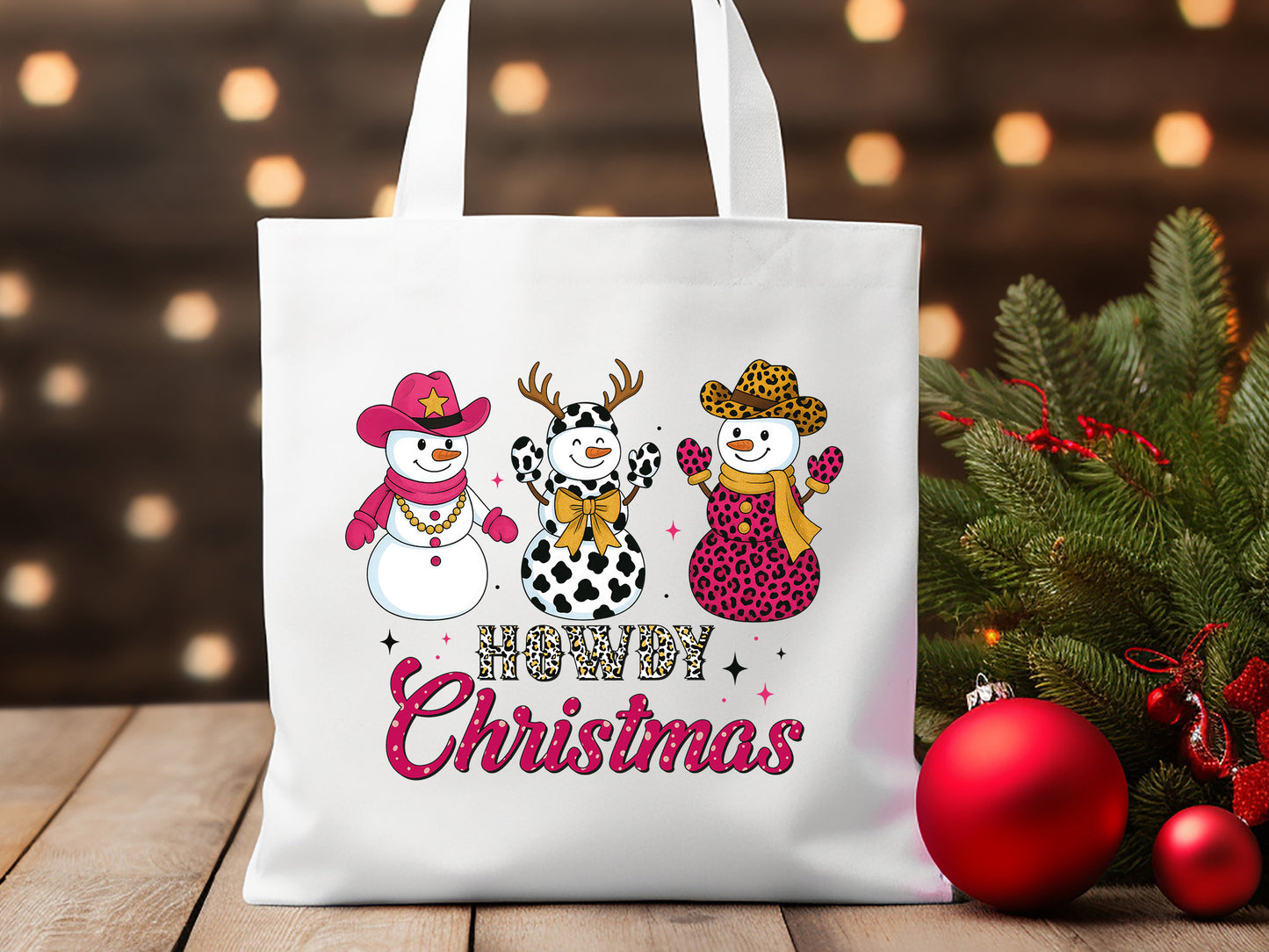 Funny Howdy Christmas Snowman Sublimation