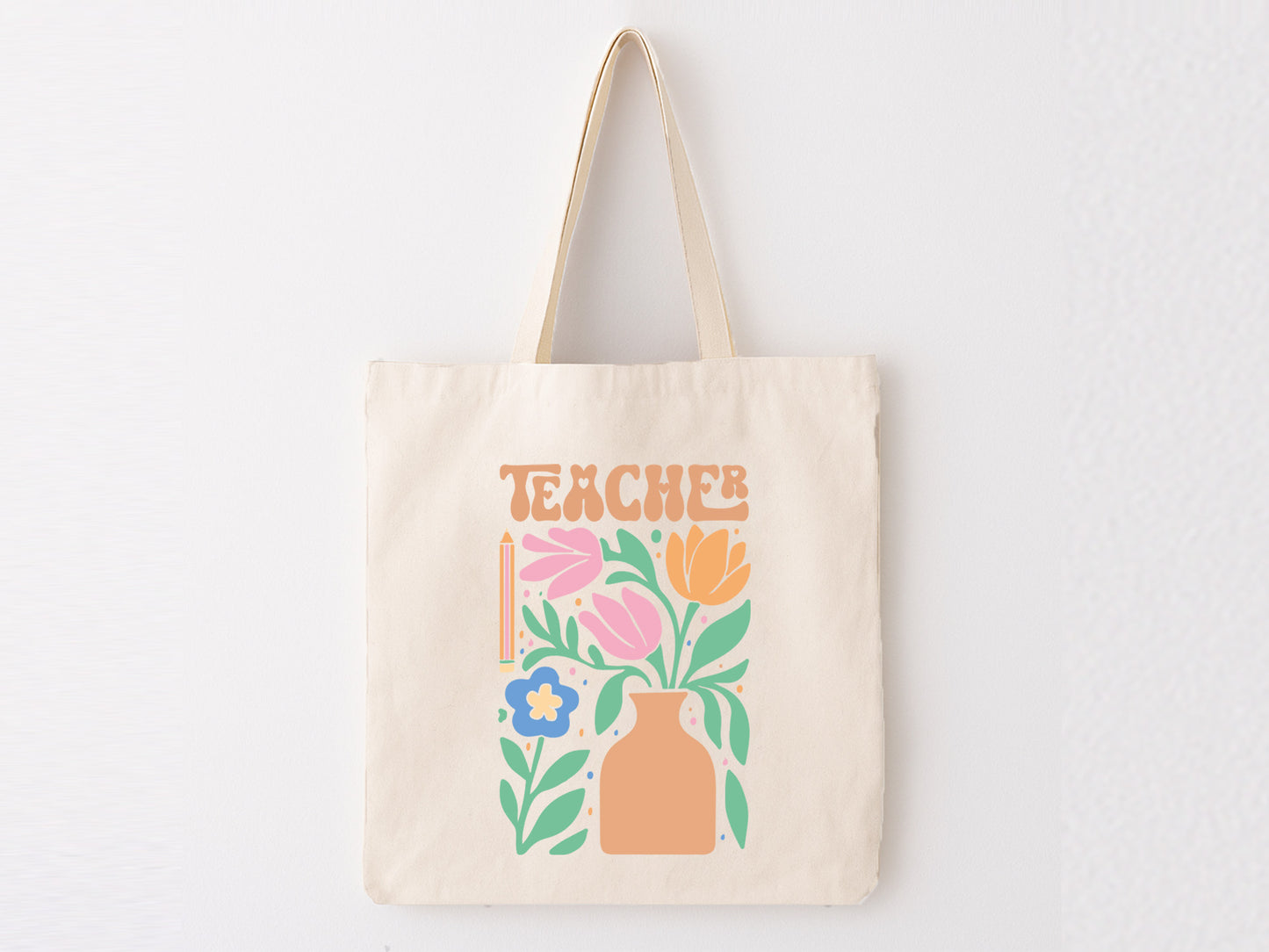 Funny Teacher Boho Flower SVG Cut File