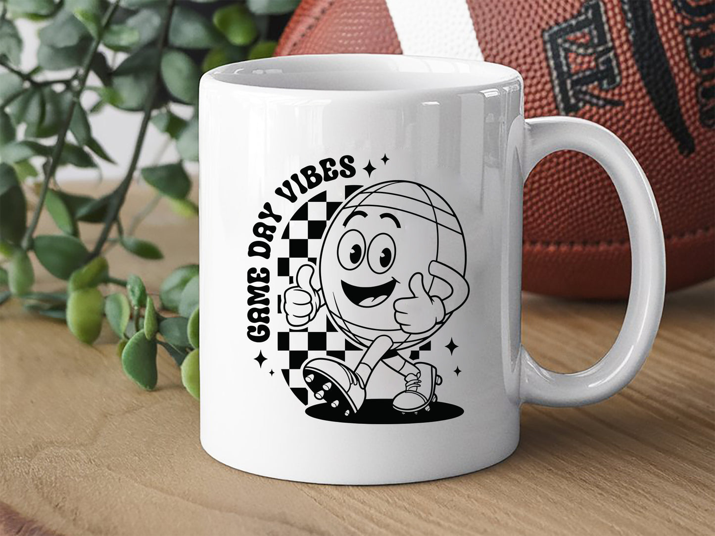 Game Day Vibes - Retro Football SVG Cut File