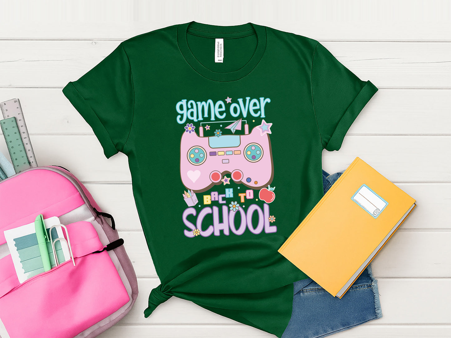 Game Over Back to School Preppy Sublimation