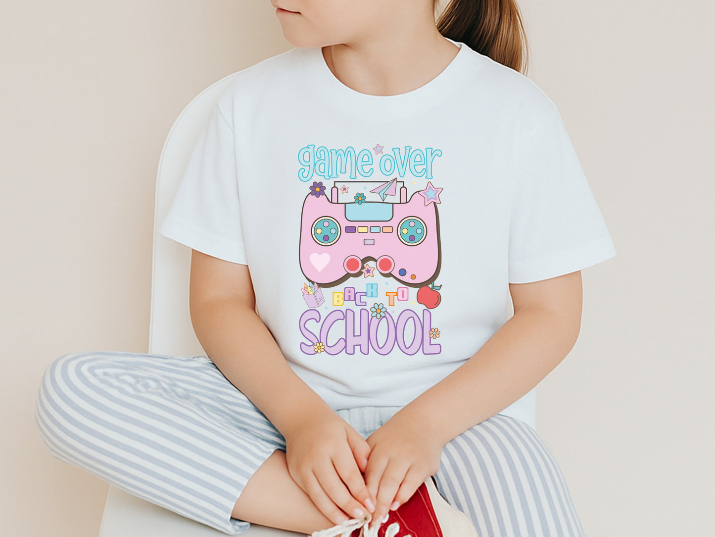 Game Over Back to School Preppy Sublimation