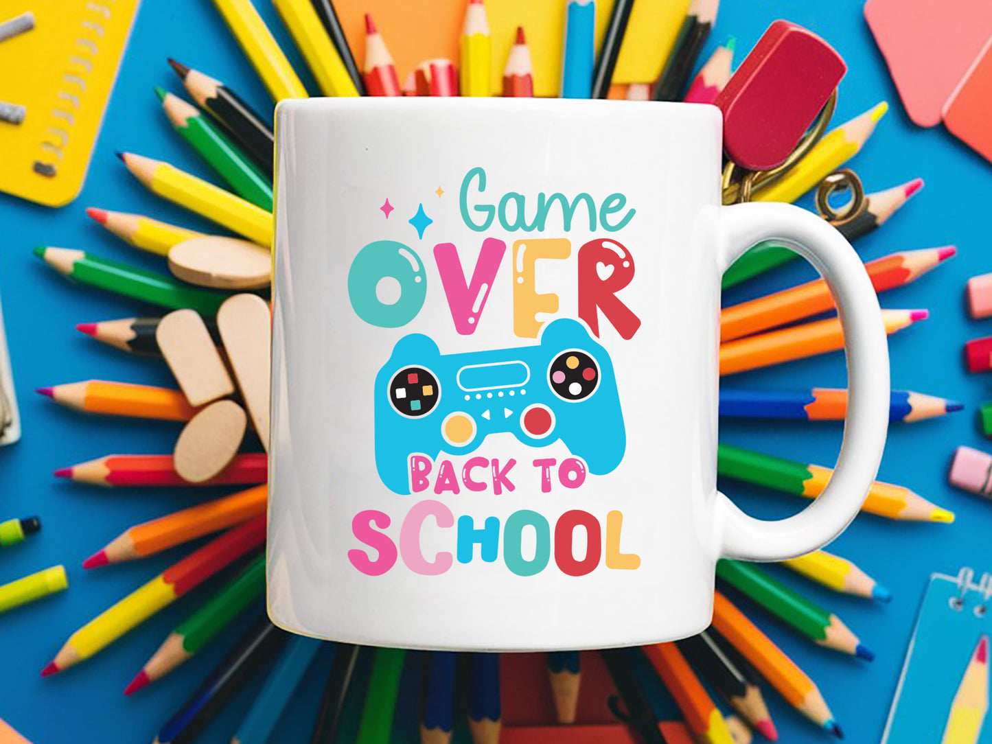 Game Over Back to School SVG Design