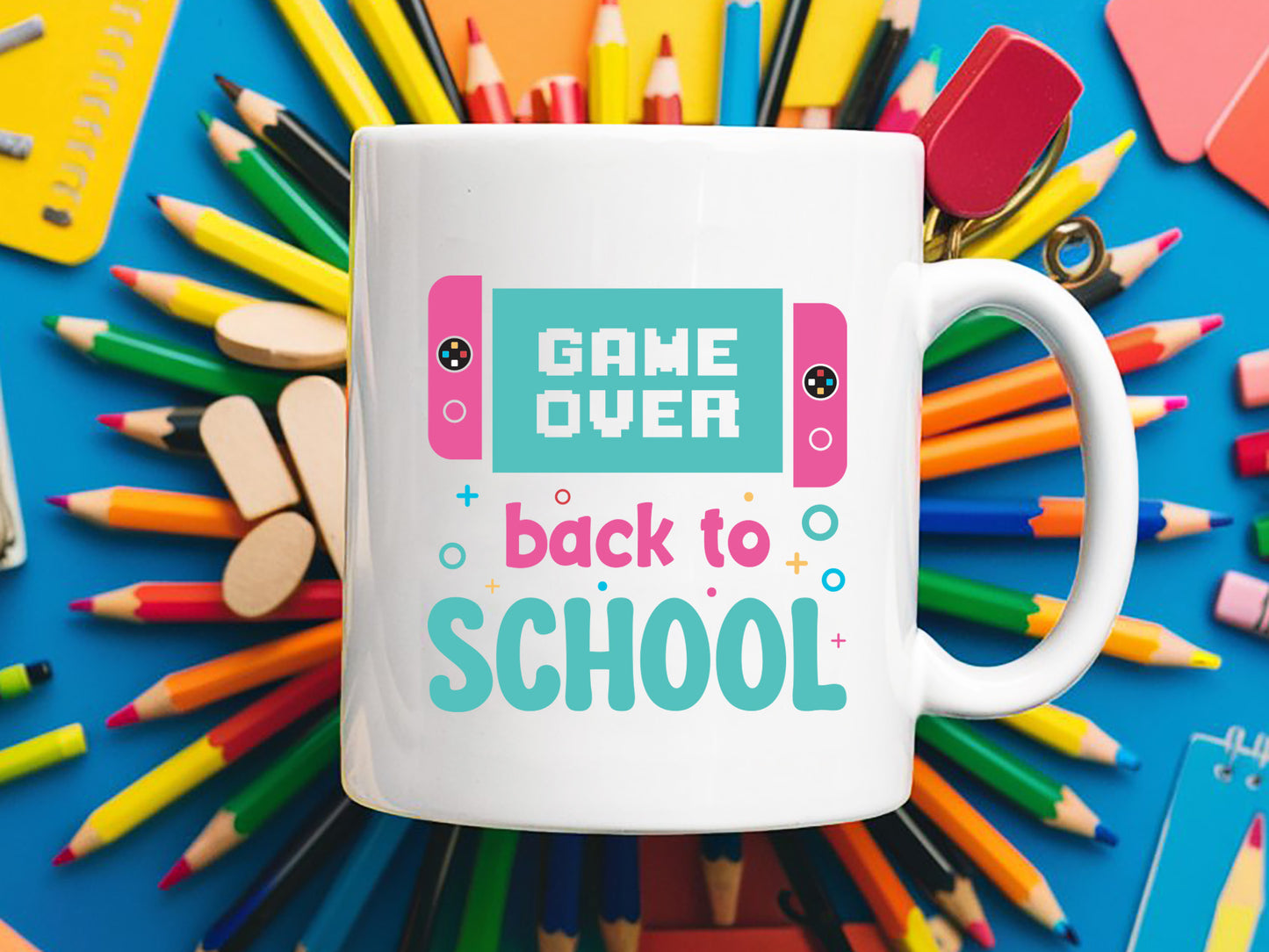 Game Over Back to School SVG