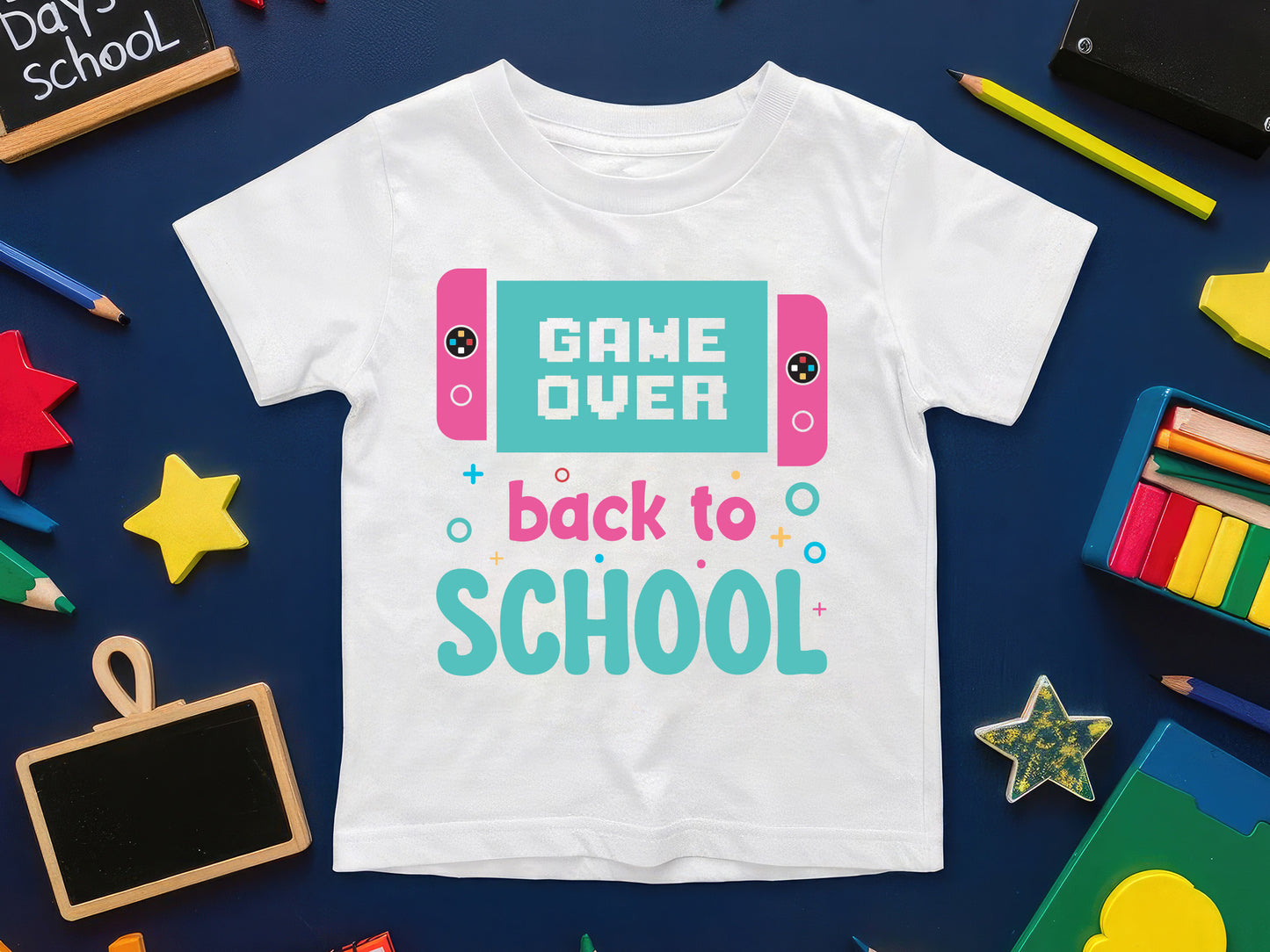 Game Over Back to School SVG