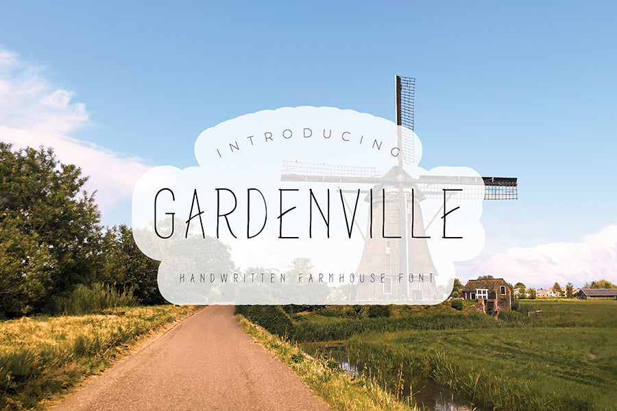 Garden Ville - Handwritten Farmhouse Font
