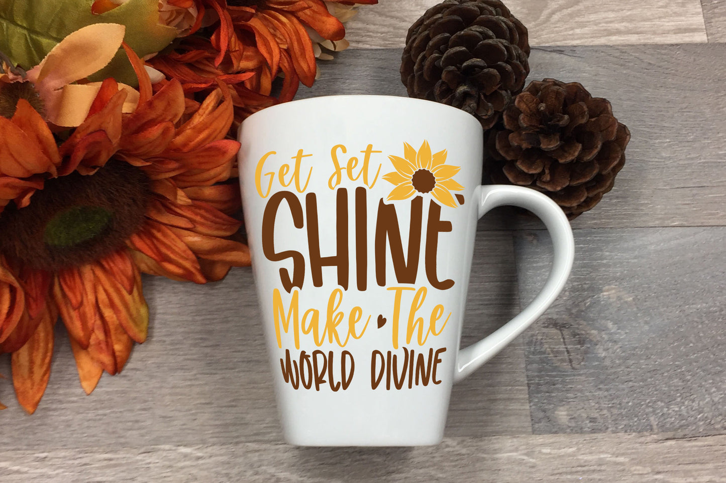 Get Set Shine Make the World Divine, Sunflower SVG