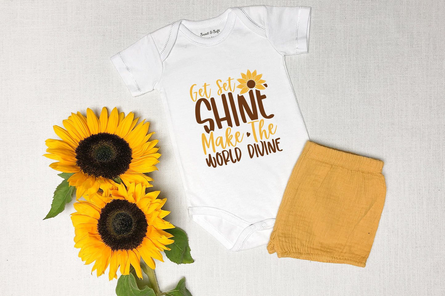 Get Set Shine Make the World Divine, Sunflower SVG