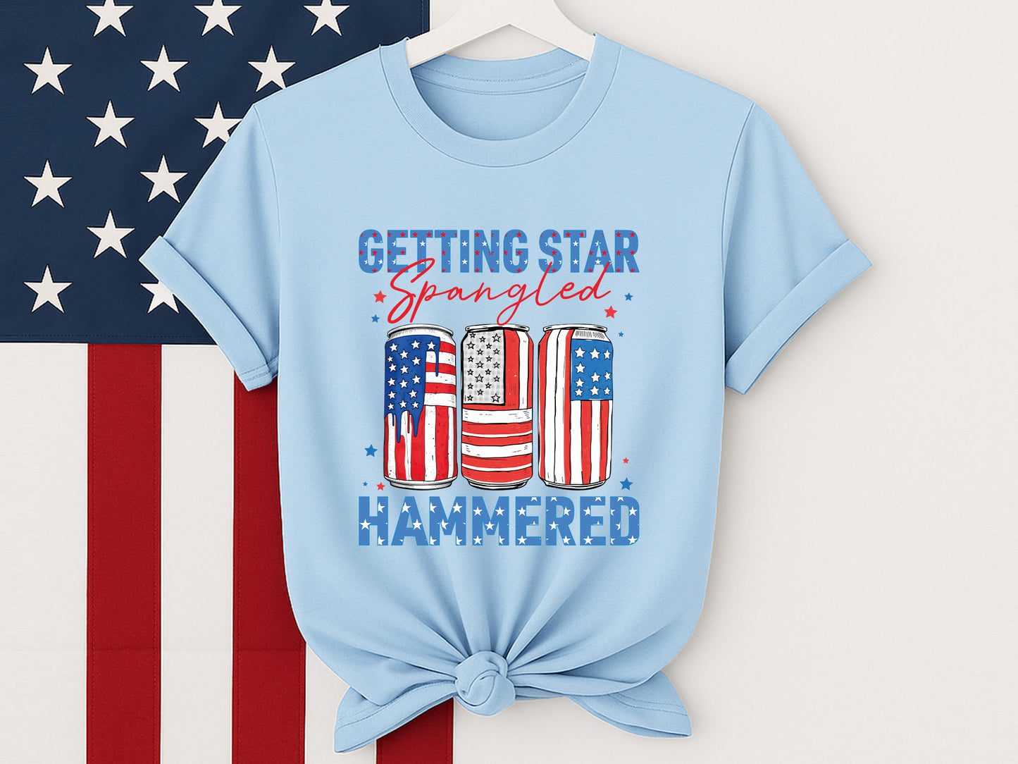 Getting Star Spangled Hammered, 4th of July PNG