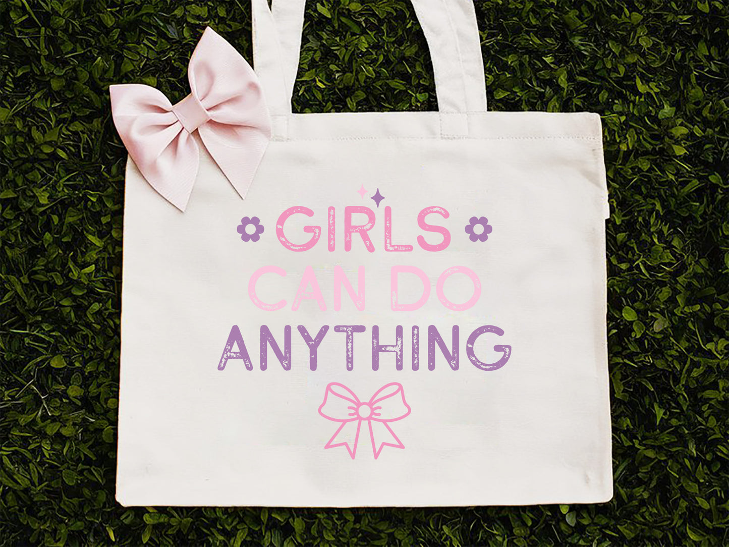 Girls Can Do Anything - Creative Girl Power SVG