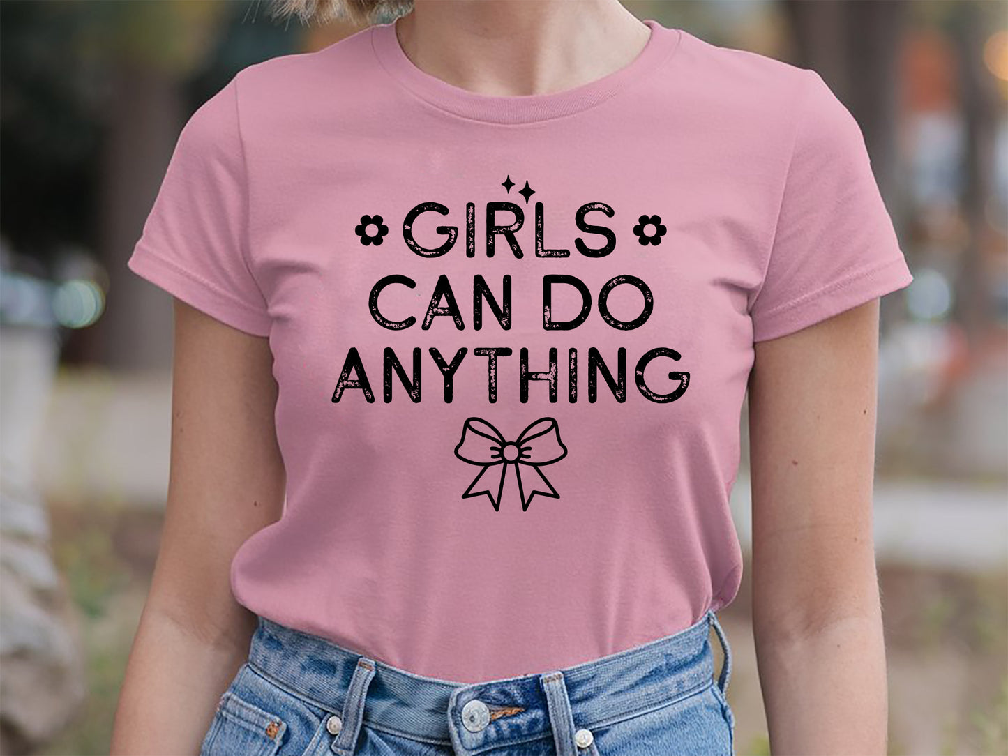 Girls Can Do Anything - Creative Girl Power SVG