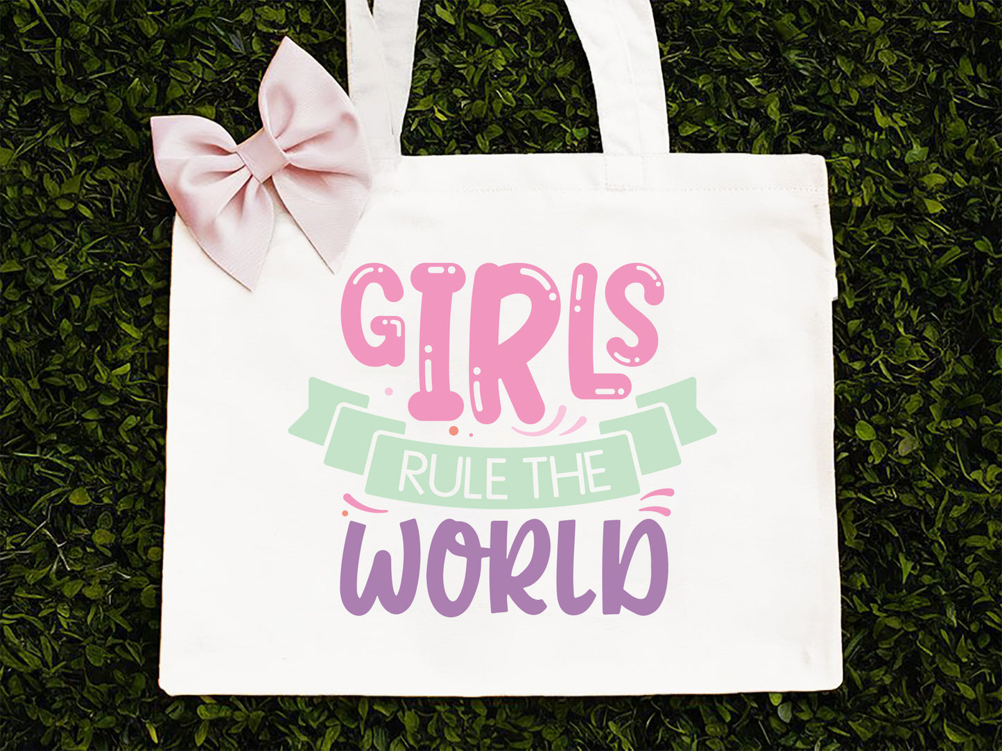 Girls Rule The Word - Unique Girl Power Graphic SVG