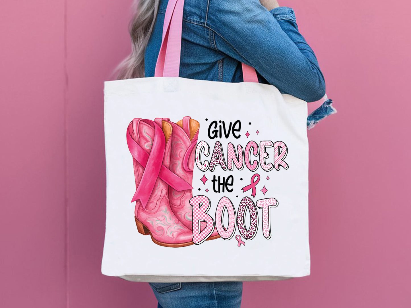 Give Cancer the Boot Preppy Sublimation