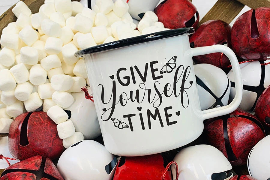 Give Yourself Time - Butterfly Quote SVG