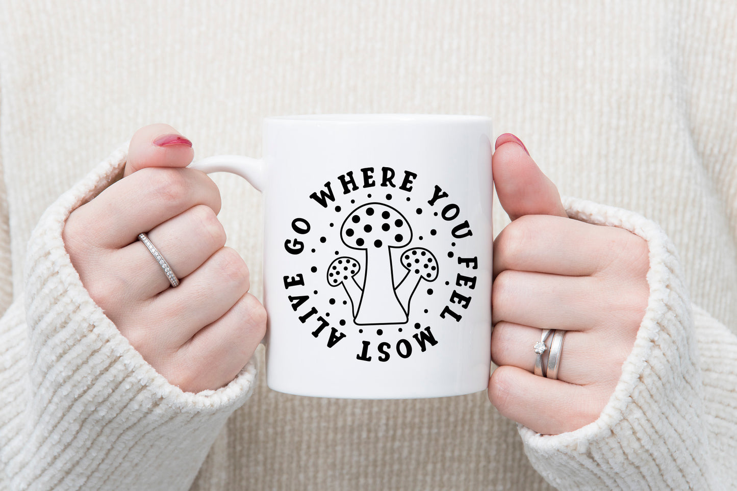 Go Where You Feel Most Alive, Outdoor SVG