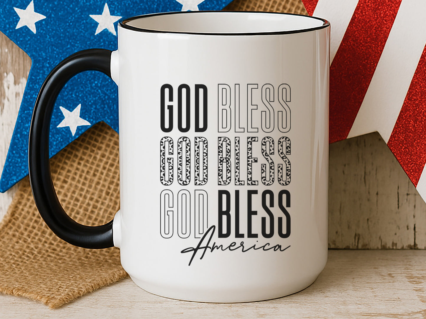 God Bless America, 4th of July SVG Design