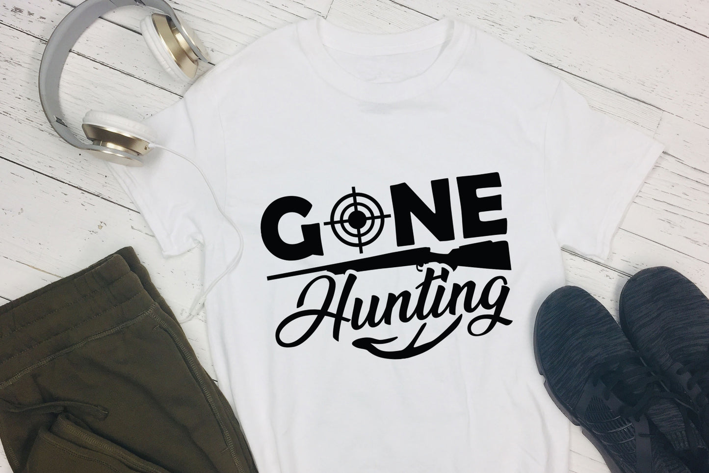 Gone Hunting SVG File for Cricut