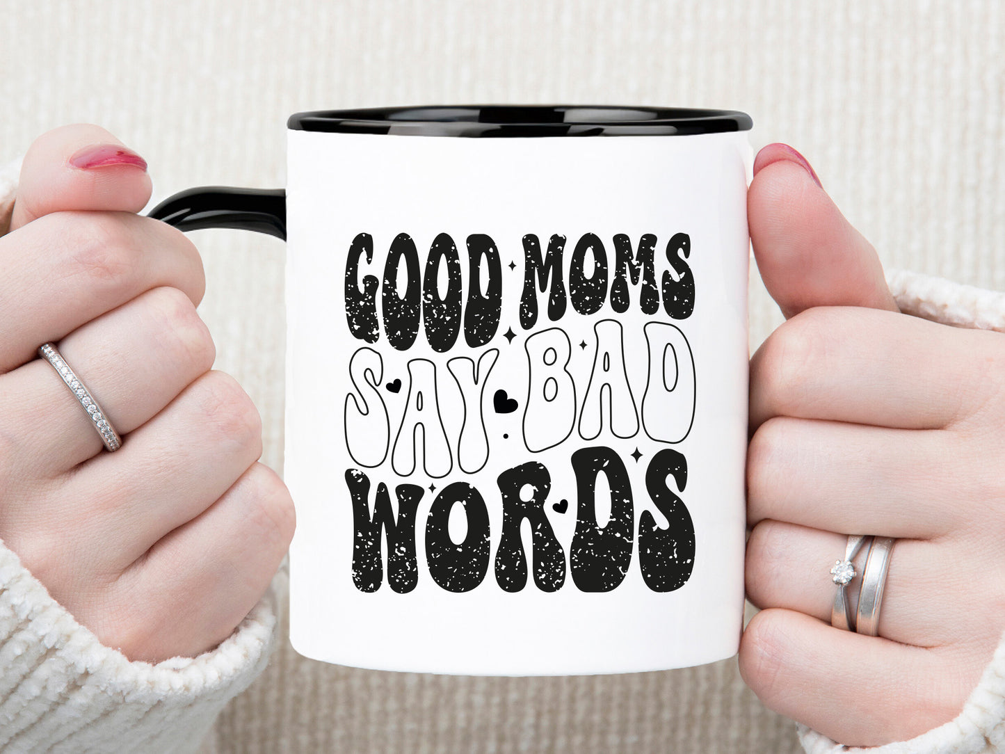 Good Moms Say Bad Words, Retro Mother's Day SVG File