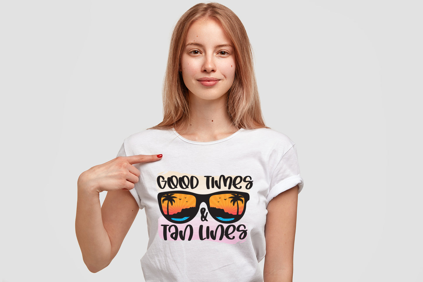 Good Times & Tan Lines, Funny Summer Sublimation