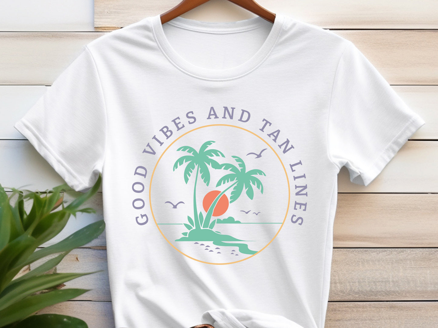 Good Vibes And Tan Lines, Summer Cut File SVG