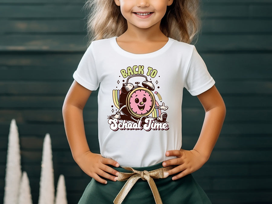 Groovy Back to School Time PNG Sublimation