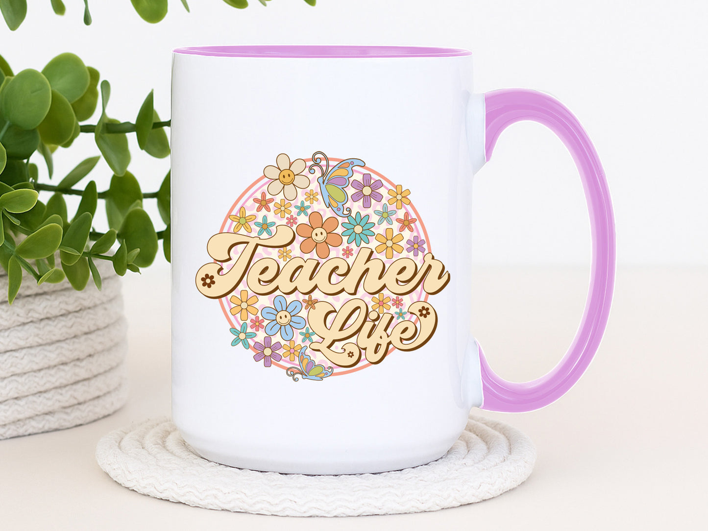 Groovy Floral Teacher Life PNG Sublimation