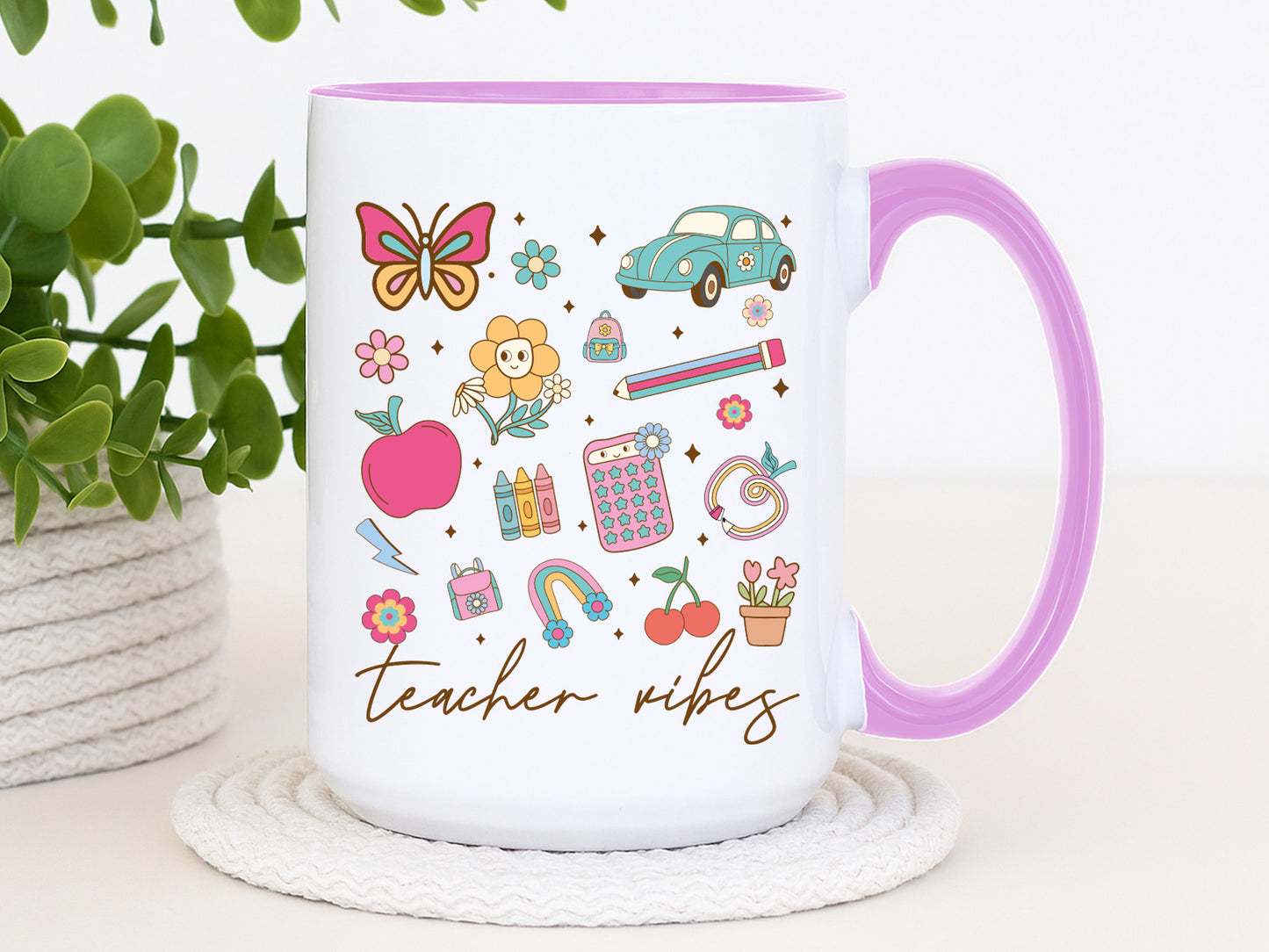 Groovy Teacher Vibes Sublimation Print