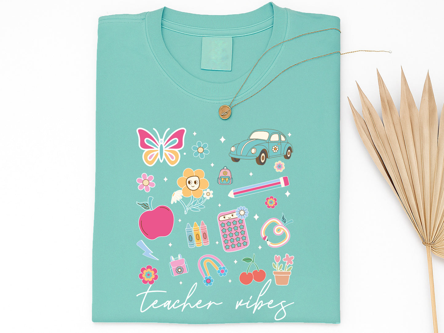 Groovy Teacher Vibes Sublimation Print