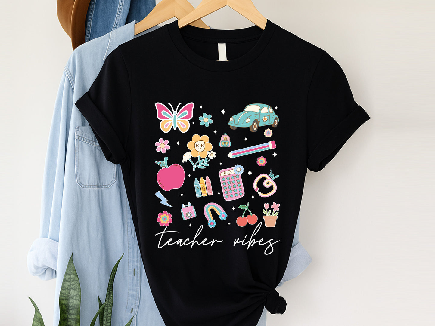 Groovy Teacher Vibes Sublimation Print
