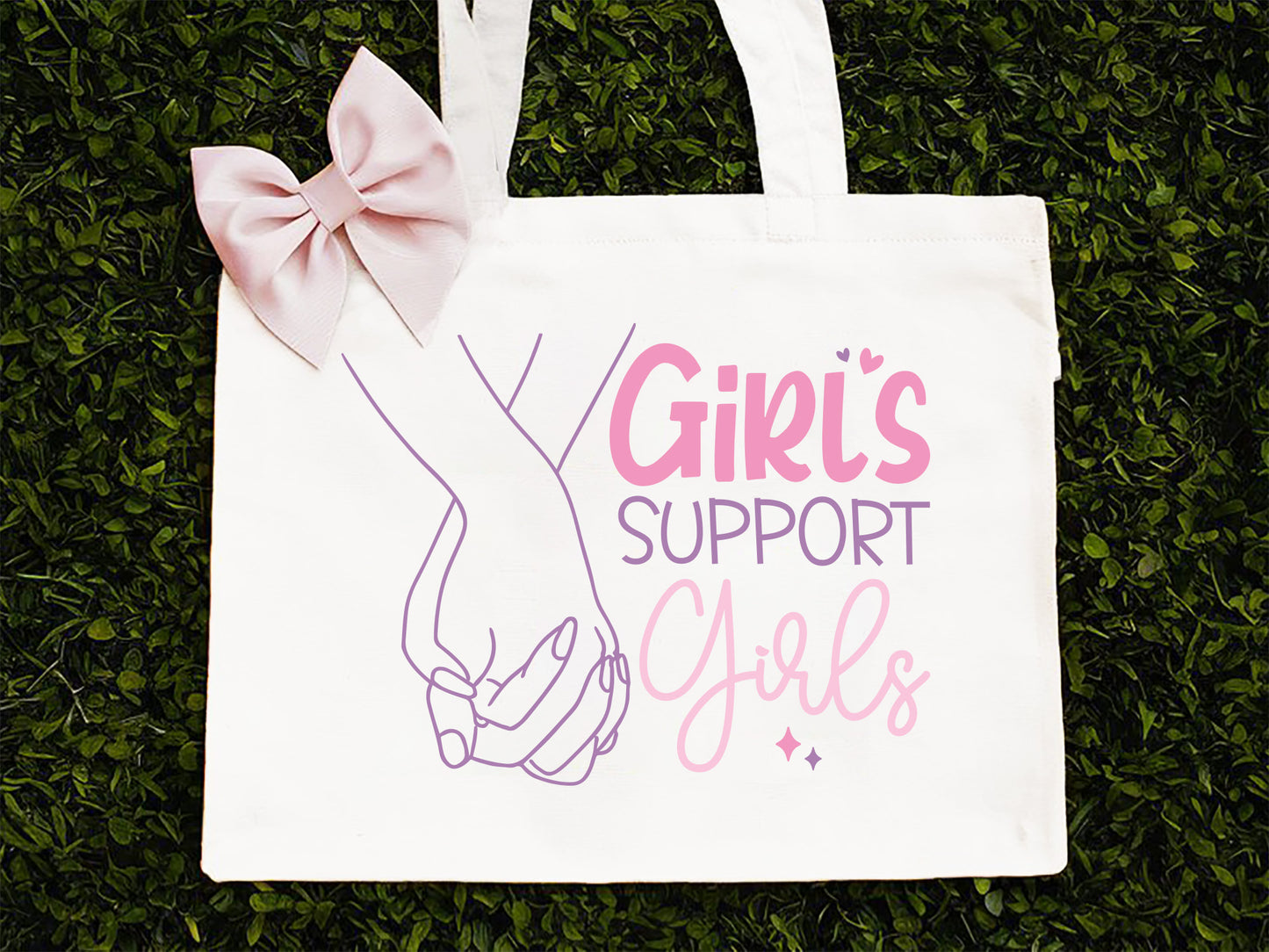 Hand-Lettered Girls Support Girls Design SVG