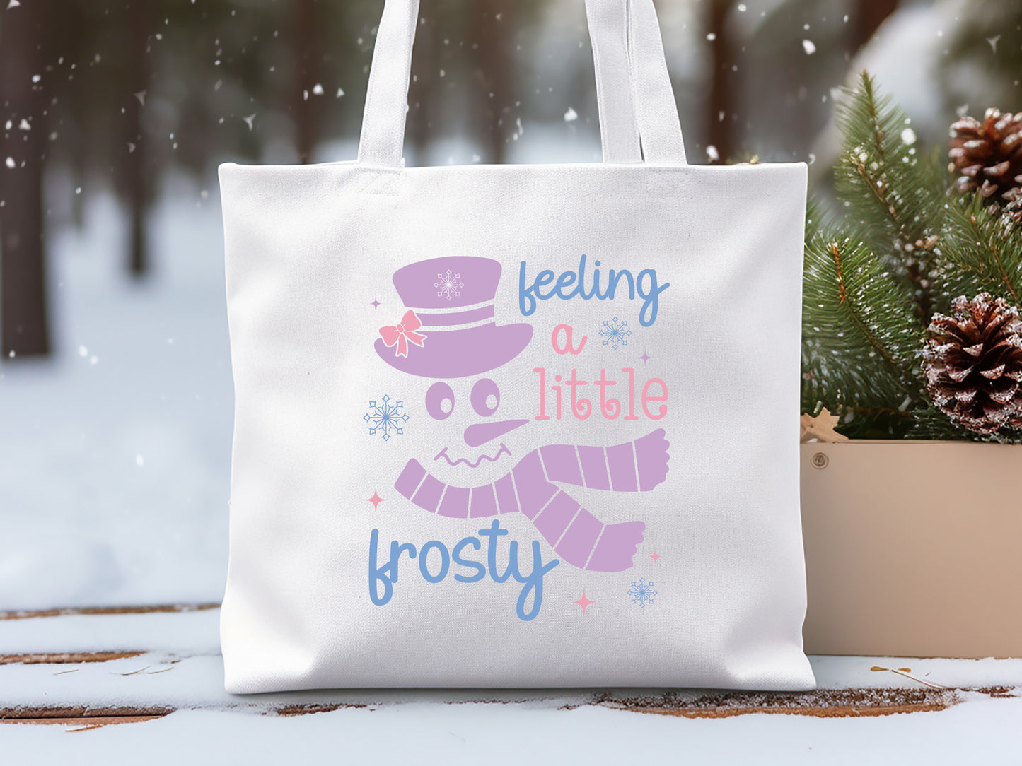 Handcrafted Snowman SVG - Feeling A Little Frosty