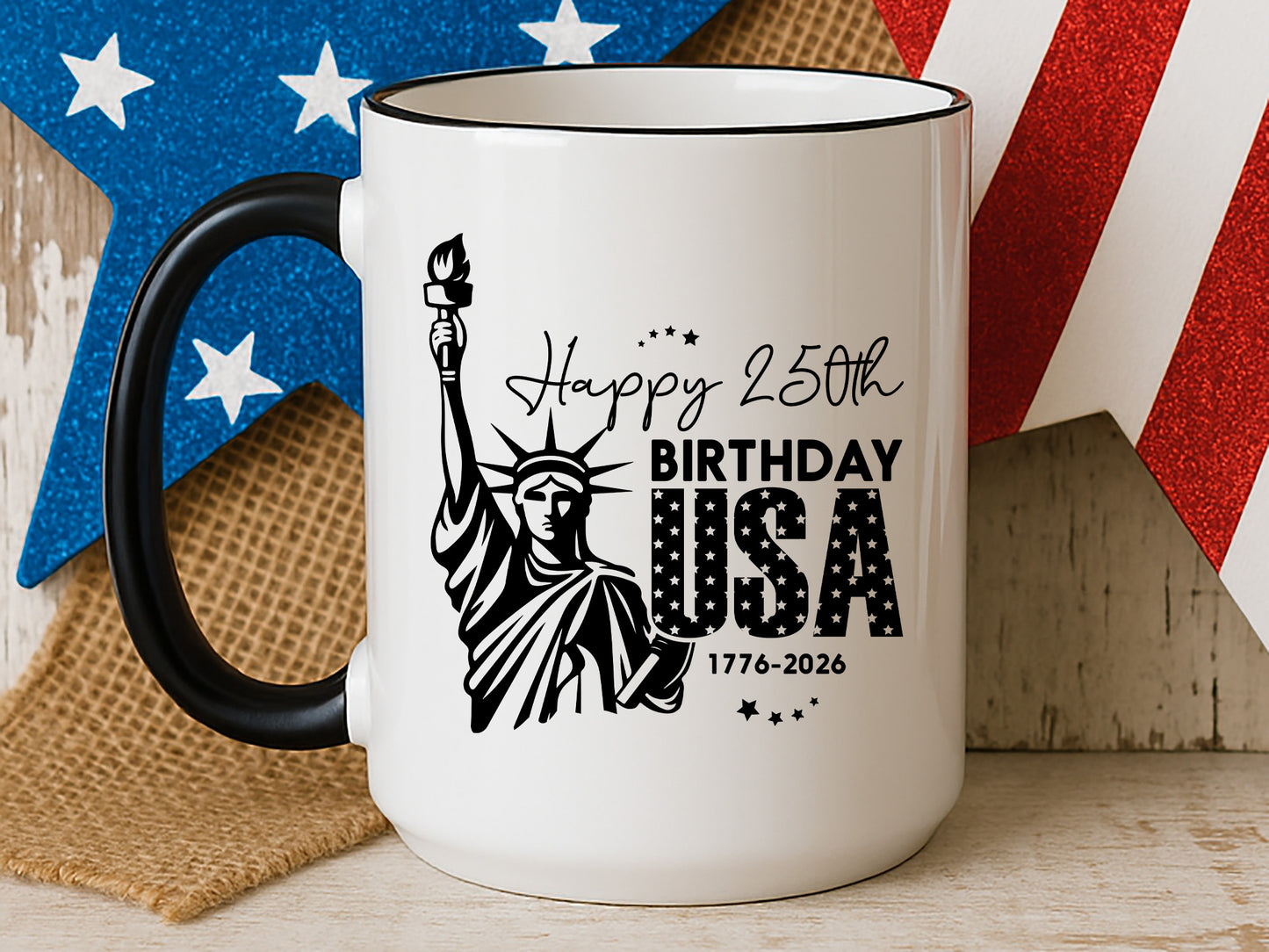 Happy 250th Birthday USA SVG Vector