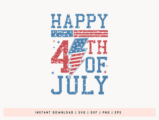 Happy 4th of July SVG File