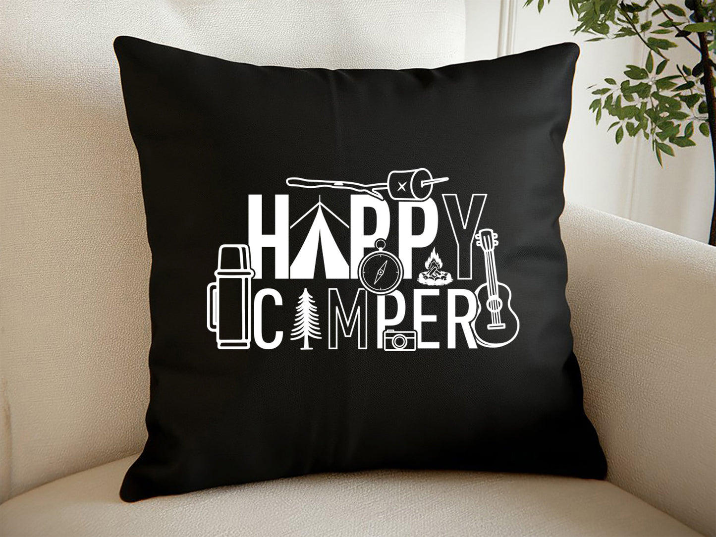 Happy Camper, Camping Saying SVG