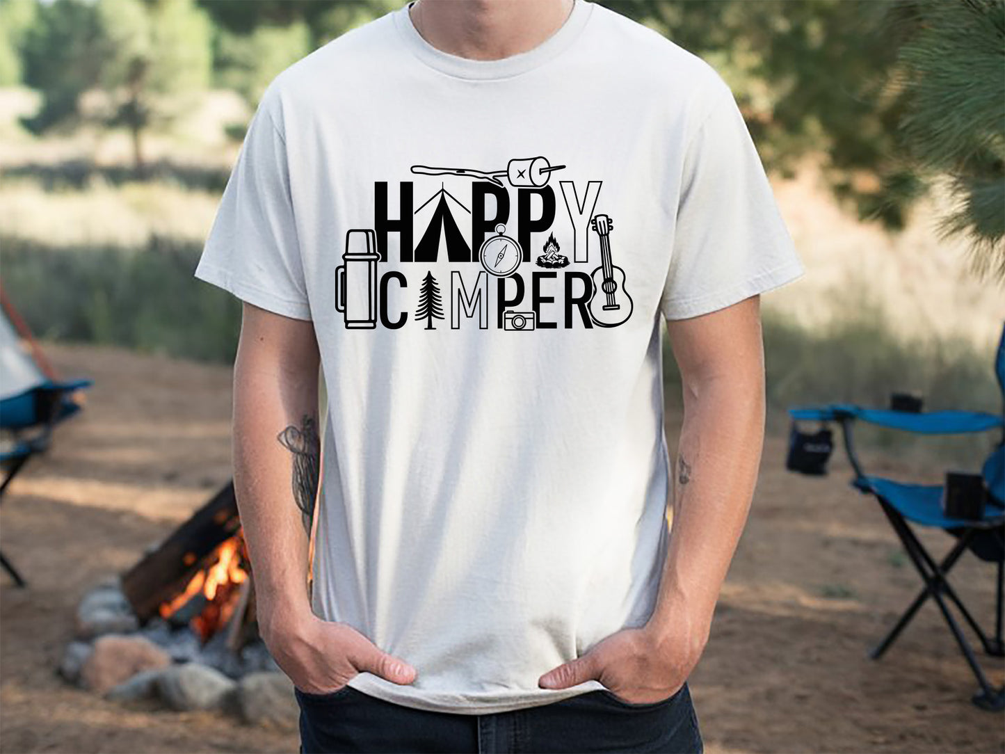 Happy Camper, Camping Saying SVG