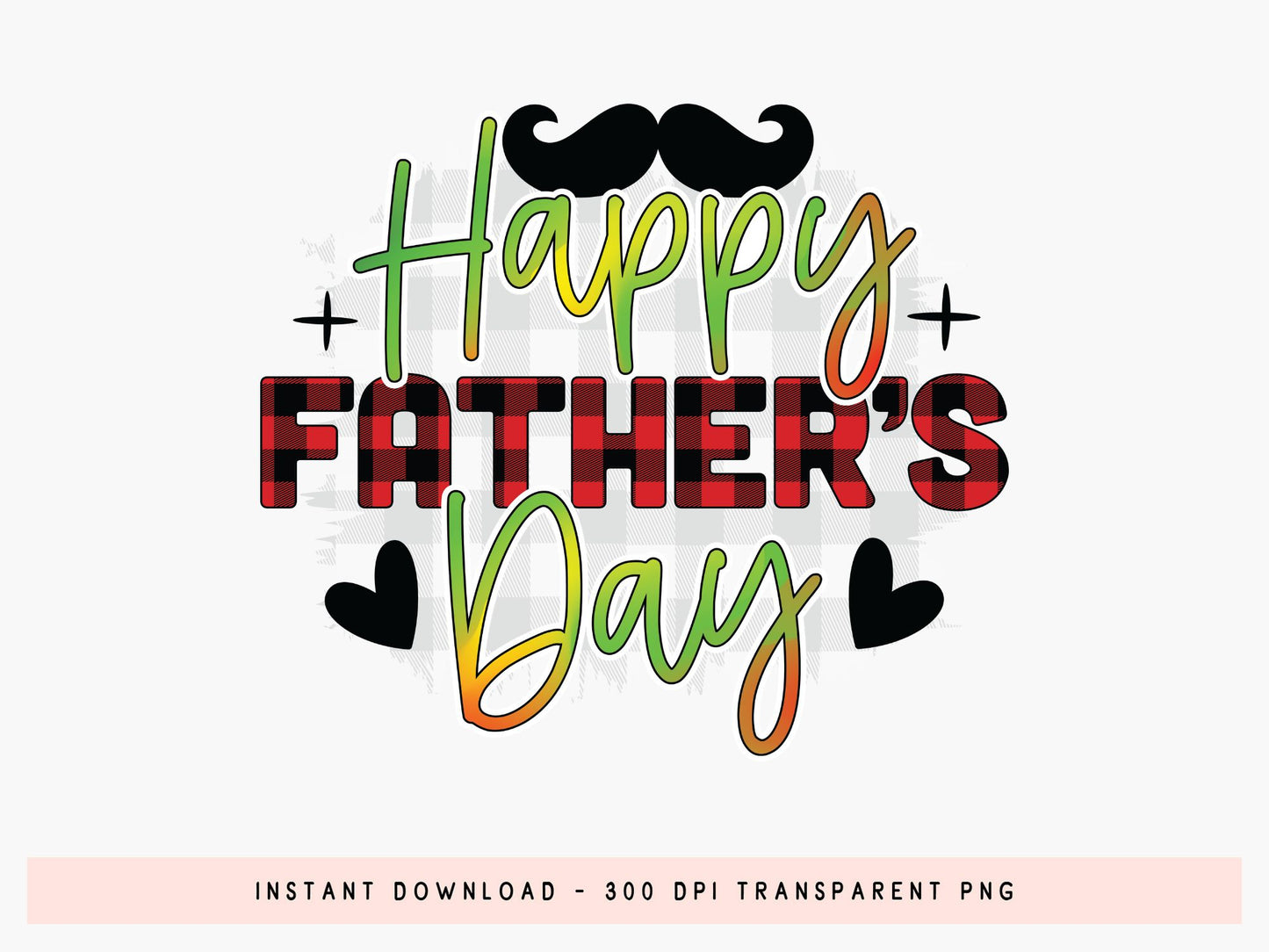 Happy Father's Day Sublimation Design PNG