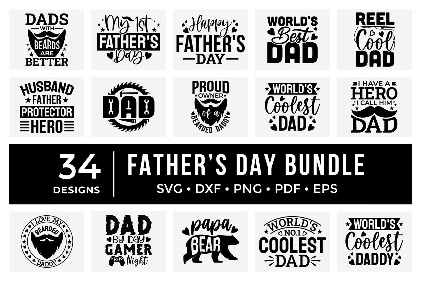 Happy Fathers Day SVG Bundle