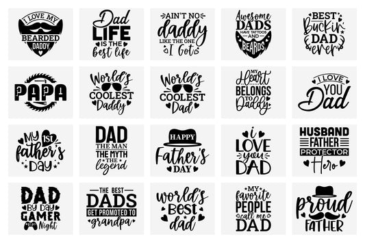 Happy Fathers Day SVG Bundle