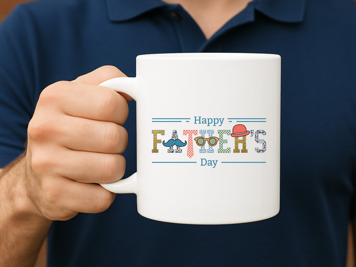 Happy Fathers Day Sublimation Design