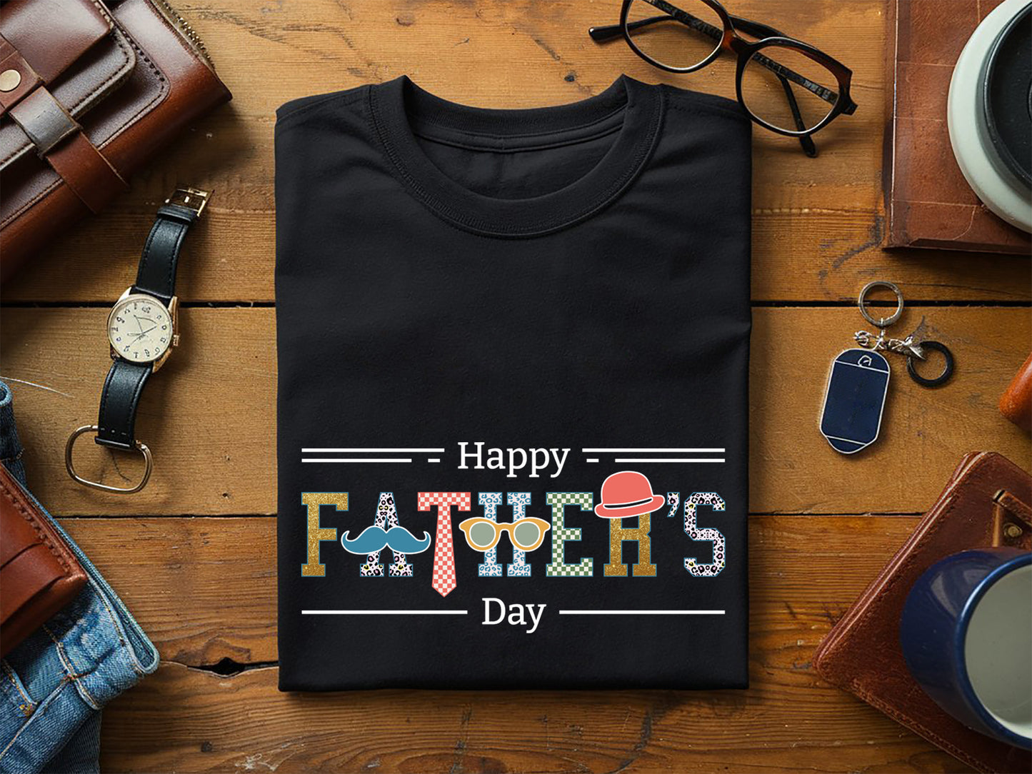 Happy Fathers Day Sublimation Design