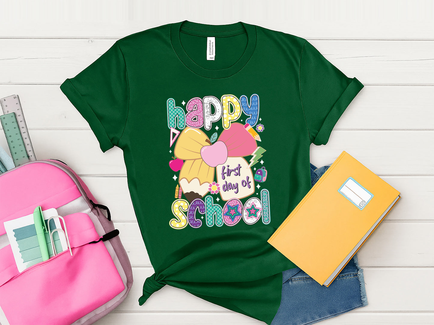 Happy First Day of School - Back to School Sublimation PNG