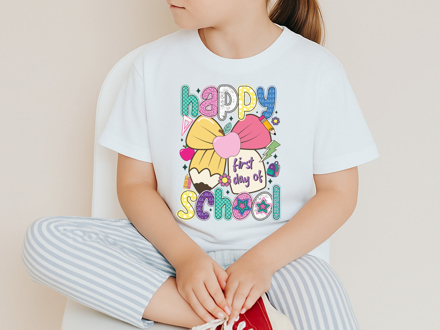 Happy First Day of School - Back to School Sublimation PNG