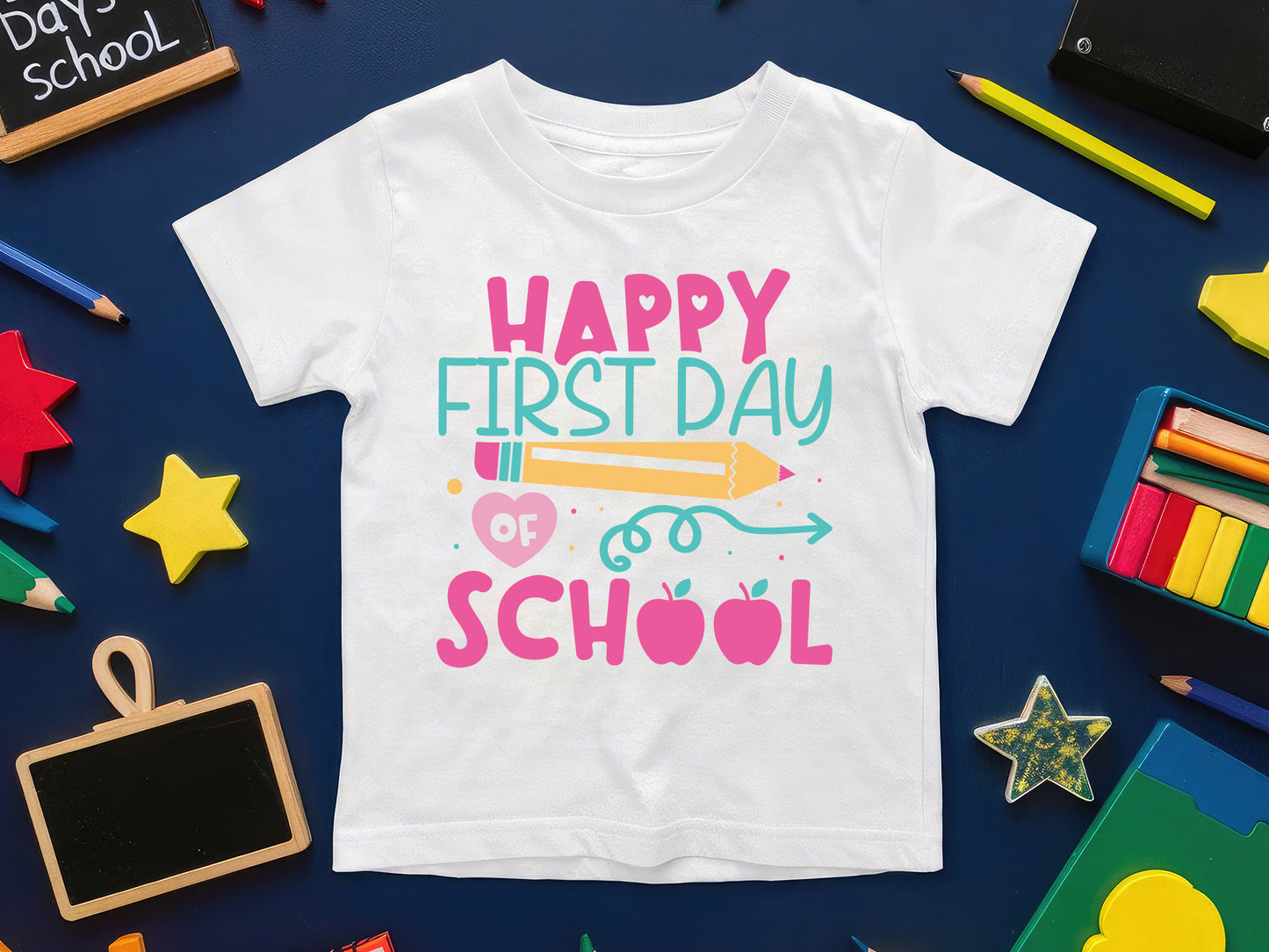Happy First Day of School, Back to School SVG