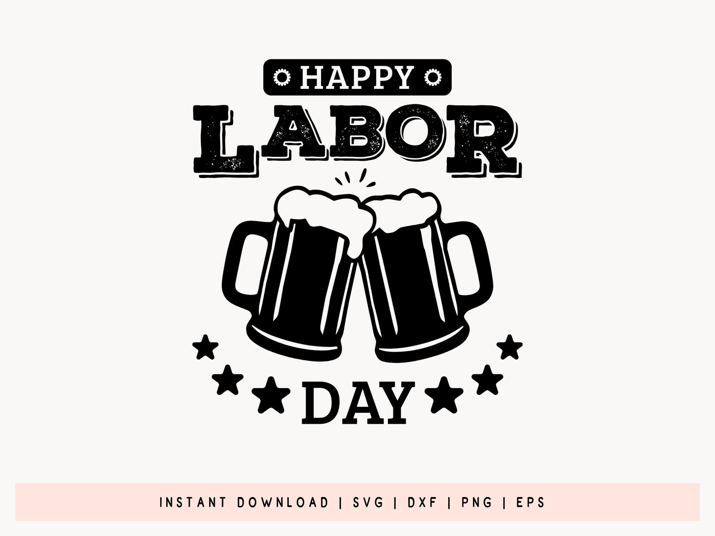 Happy Labor Day SVG Design