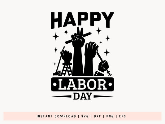 Happy Labor Day SVG File