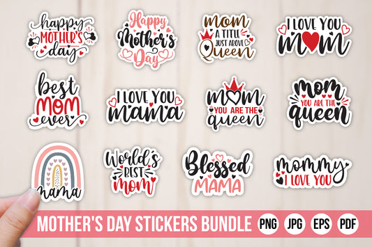 Happy Mother's Day Stickers Bundle